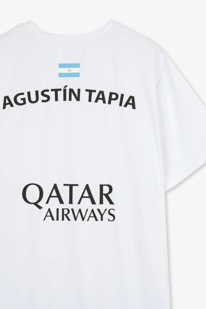 Agustín Tapia Sponsors AT10 White T-shirt - Image 3