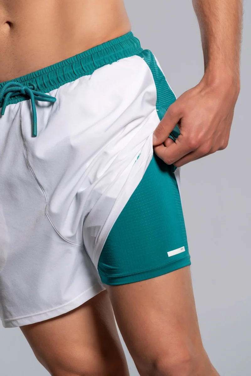 Men's Short PRO White/Ivy Green - Image 6